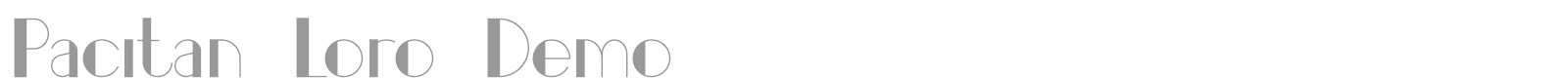 Pacitan font preview